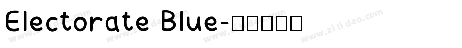 Electorate Blue字体转换
